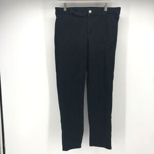 Calvin Klein Skinny Jeans Womens 12 Black Brushed Twill CK Logo Mid Rise Ankle